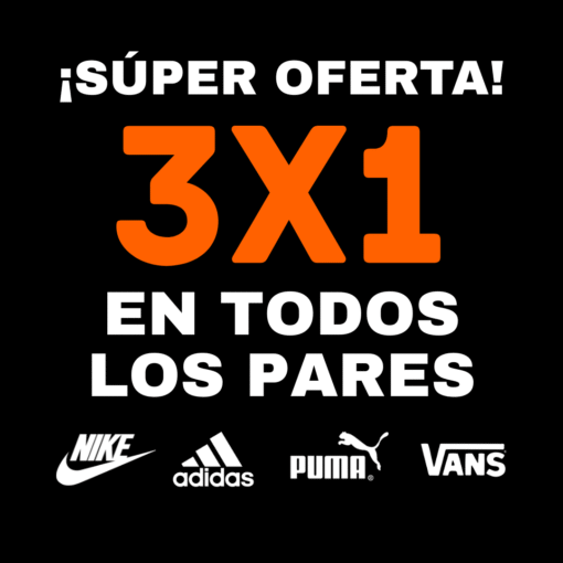 PROMOCIÓN ZAPATILLAS 3x1